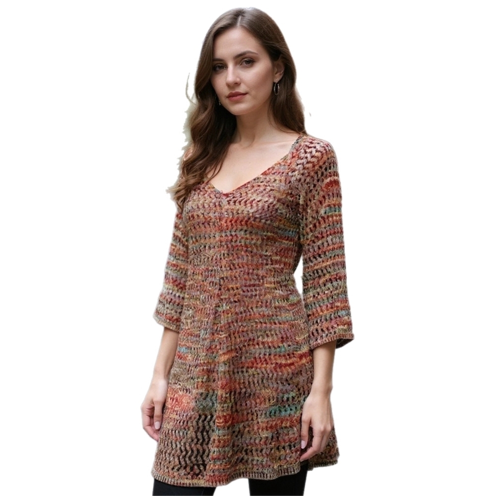 United States Sweaters Vintage Rainbow Overlay Top